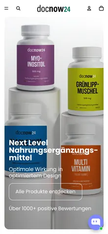 Dieselbe Seite auf dem Handy