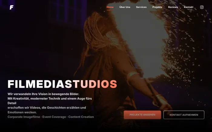 Startseite von Filmedia Studios