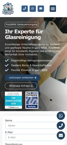 Dieselbe Seite auf dem Handy