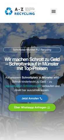 Dieselbe Seite auf dem Handy
