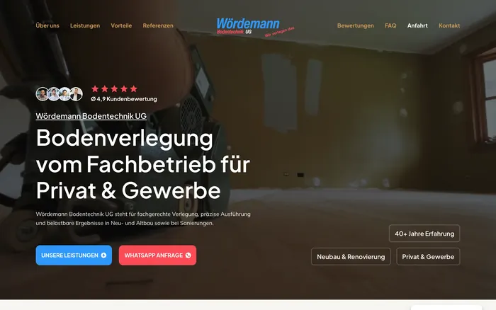 Startseite von Wördemann Bodentechnik