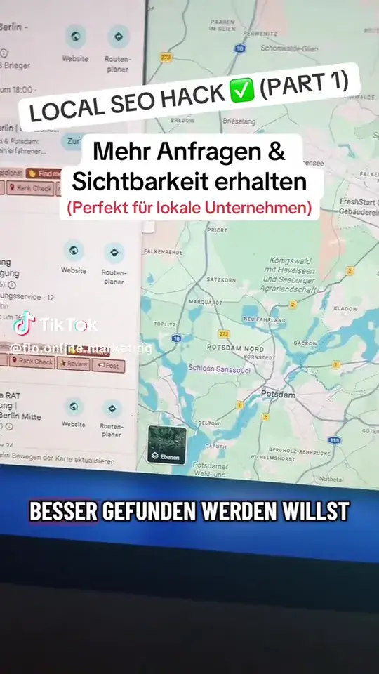 Kartenansicht mit einem Rasterscan über mehrere Messpunkte